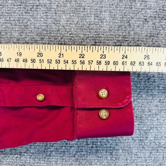 Ariat Men's XS Red Team Logo Twill Fitted Button Down Western Shirt Rodeo Cowboy - Picture 15 of 16